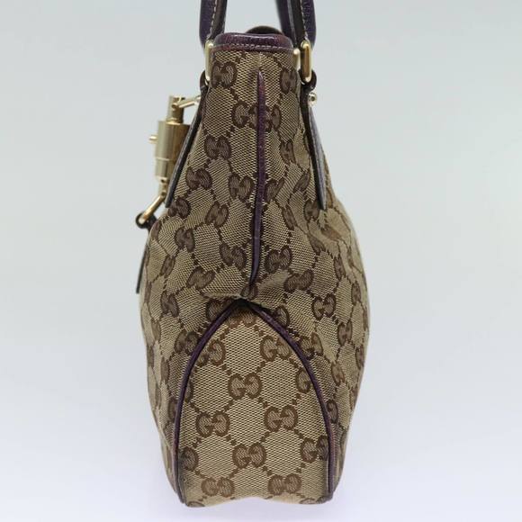 GUCCI New Jackie GG Canvas Hand Bag Beige 145817 Auth 81780 - Picture 4 of 16
